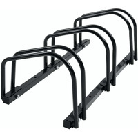 1 - 3 Bike Floor Parking Rack Storage Stand Bicycle Black