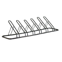 1 - 6 Bike Floor Parking Rack Storage Stand Bicycle