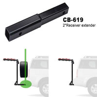 2" Hitch Extender for Car Bike Racks Tow Bar  Adapter