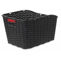 Wicker Weave Rear Plastic Basket Pannier Rack