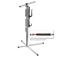 High Pressure Aluminium Floor Bike Pump With Bicycle Stand