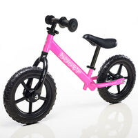 Boot'R 12" Light Weight Steel Balance Toddler Kids Bike Pink