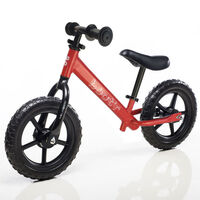 Boot'R 12" Light Weight Steel Balance Toddler Kids Bike Red